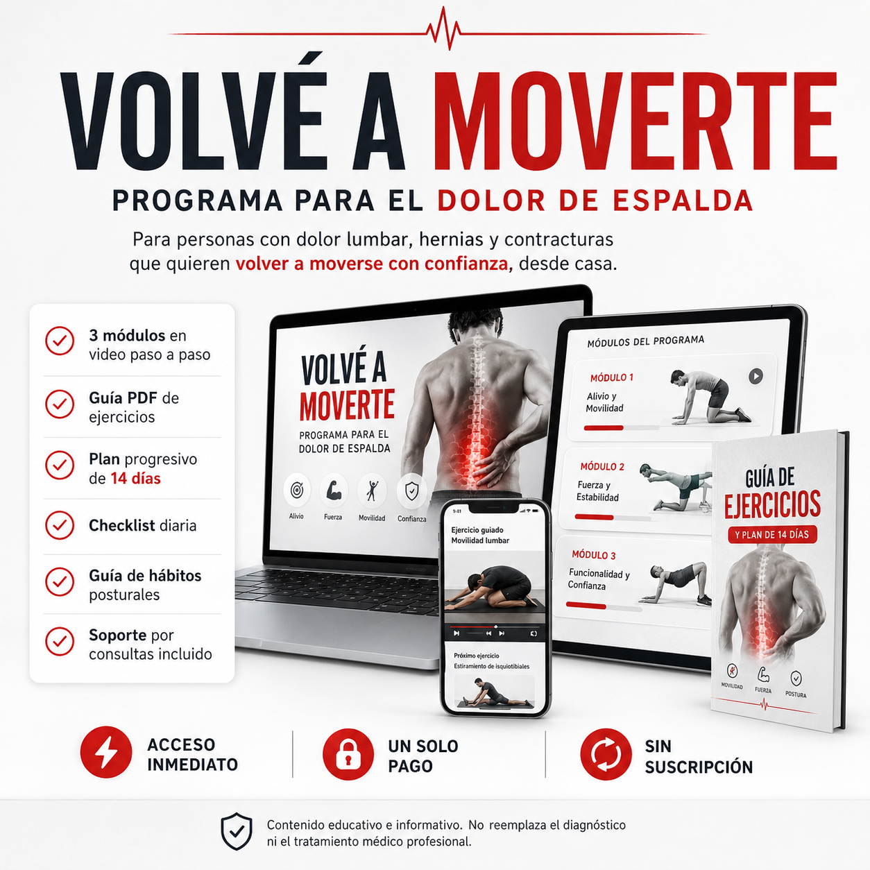 Volvé a Moverte — Programa para el Dolor de Espalda