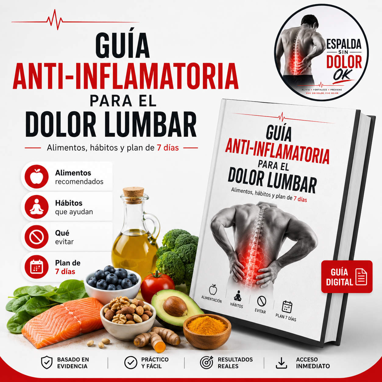 Desinflamá tu Espalda — Guía Anti-Inflamatoria para el Dolor Lumbar